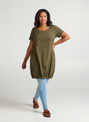 Comfortabele jurk, Ivy green, Model image number 3