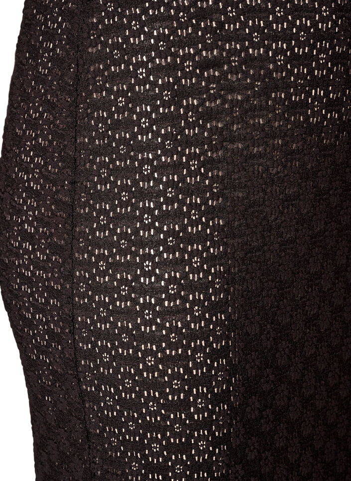 Jupe maxi avec motif &agrave; &oelig;illets, Noir, Packshot image number 2