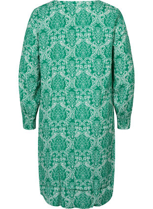 Bedrukte jurk van viscose, Jolly Green Oriental, Packshot image number 1