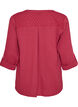 Blouse in katoenen mousseline met broderie anglaise, Rood, Packshot image number 1