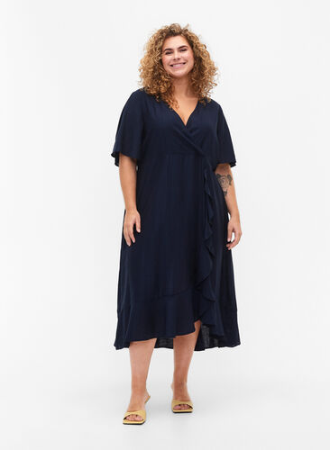 Midi-jurk met vleermuismouwen, Total Eclipse, Model image number 0