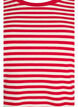 T-shirt ray&eacute; &agrave; texture c&ocirc;tel&eacute;e, Rouge, Packshot image number 2