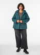 Gewatteerde parka met afneembare capuchon, Groen, Model image number 1
