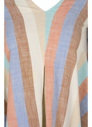 Robe en coton rayée avec forme en trapèze, Multi Stripe, Packshot image number 2