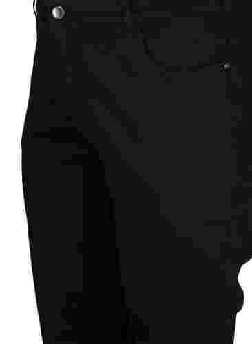 Pantalon capri moulant en denim de coton, Black, Packshot image number 2