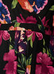 Robe maxi avec encolure cache-c&oelig;ur et manches longues, Noir, Packshot image number 2