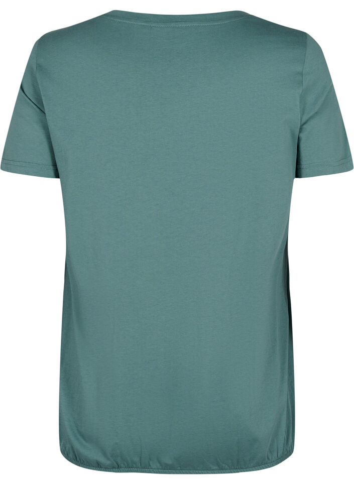 Katoenen t-shirt met korte mouwen en elastische rand, Sea Pine W. Life, Packshot image number 1