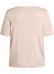 Gebreide blouse met korte mouwen van viscose, Beige, Packshot image number 1