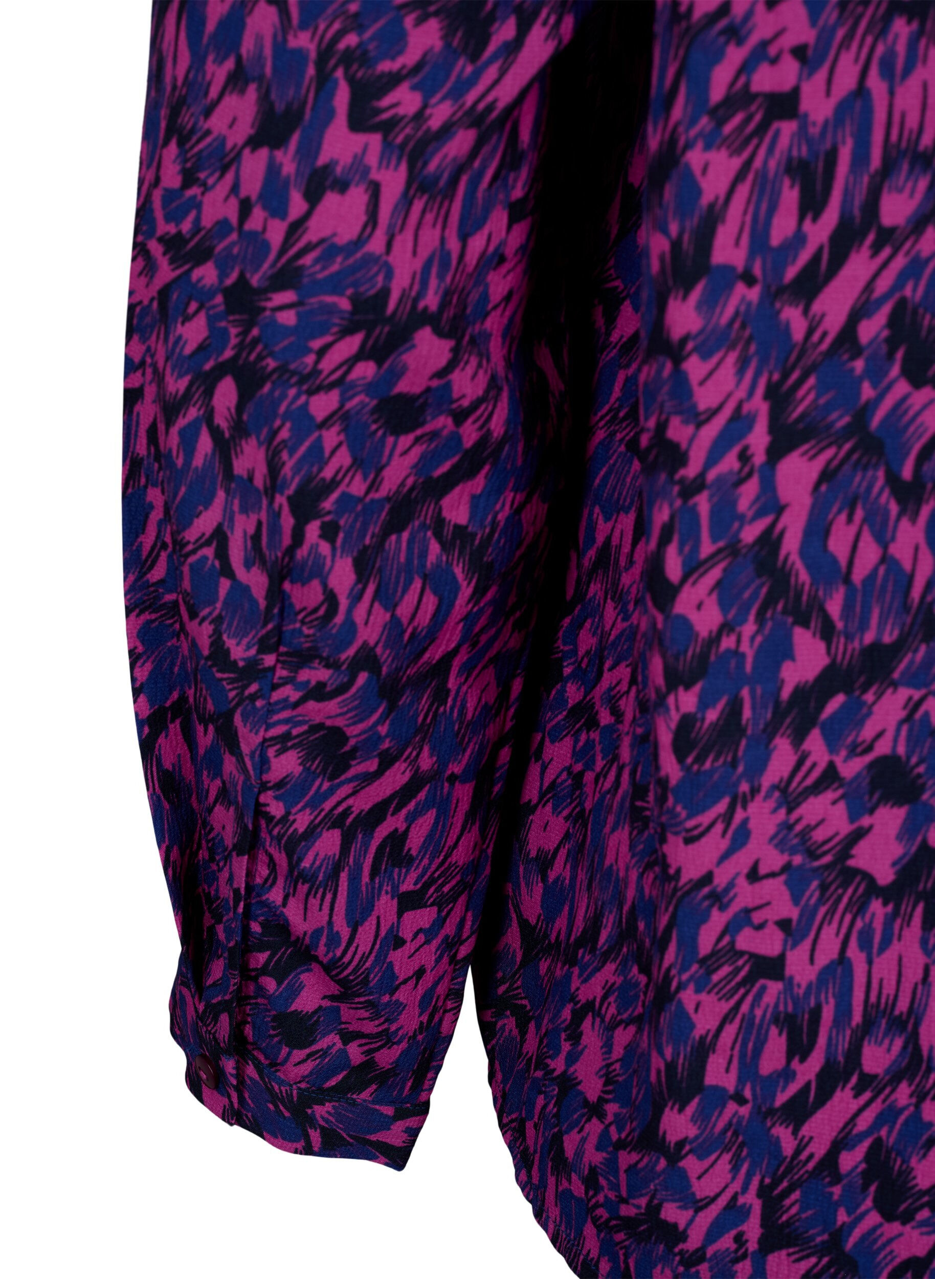 ZizziFLASH - Blouse met lange mouwen en print, Pink Blue AOP, Packshot image number 3