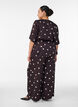 Viscose broek met stippen en wijde pijpen, Bruin, Model image number 2