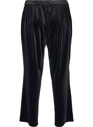 Pantalon ample en velours, Black, Packshot image number 1