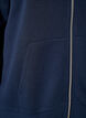 Sweat &agrave; capuche zipp&eacute; avec poches, Bleu, Packshot image number 3