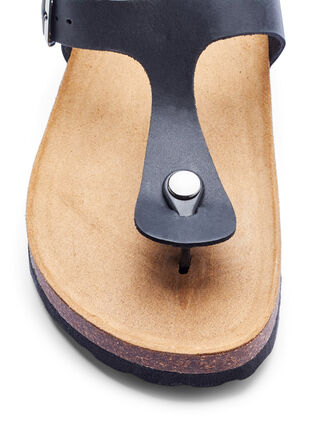 Sandale en cuir, Black, Packshot image number 2
