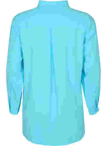 Lang hemd van viscosemix, Bachelor Button, Packshot image number 1