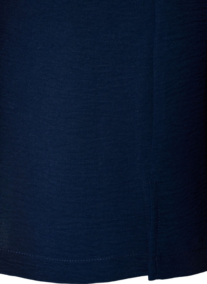 Mouwloze top met kreukeffecten, Blauw, Packshot image number 3
