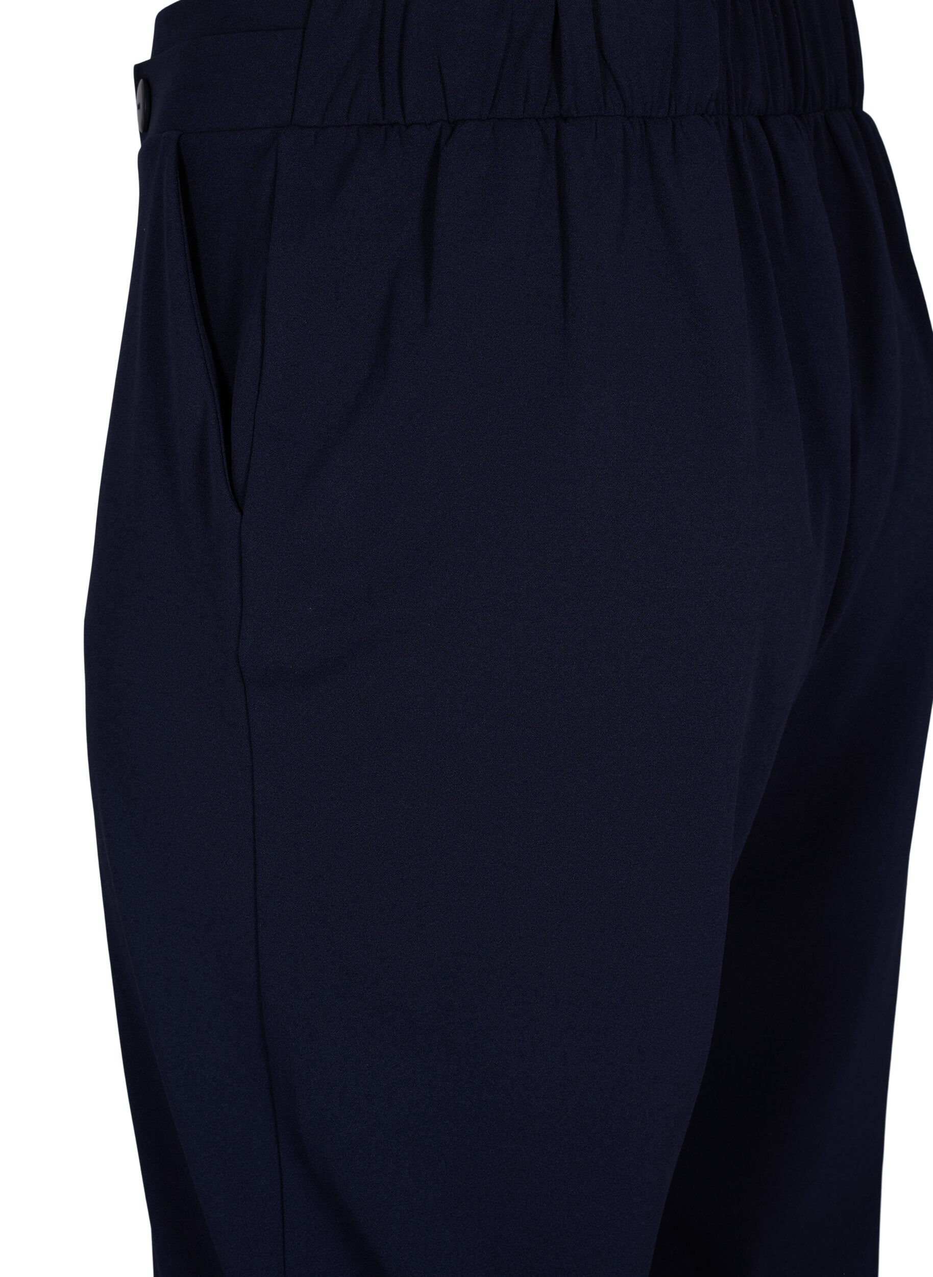 Zizzi7/8 broek met losse pasvorm, Blauw, Packshot image number 3
