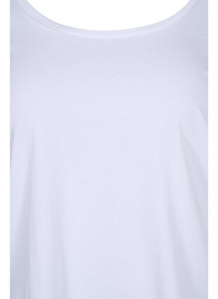 Lot de 2 blouses basiques en coton, Ultramarine/White, Packshot image number 3