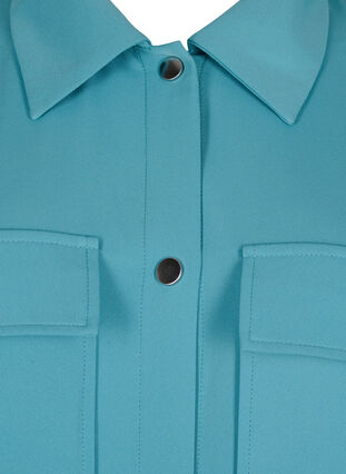 Lang overhemdjasje met knoopsluiting, Brittany Blue, Packshot image number 2