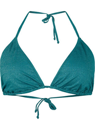 Haut de bikini triangle à paillettes, Storm, Packshot image number 0