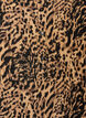 Blouse met korte mouwen en v-halslijn, Bruin, Packshot image number 2