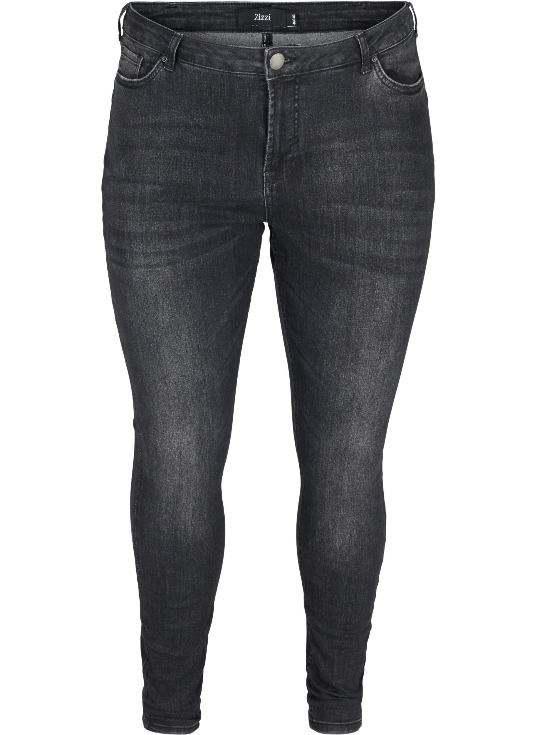 ZizziAmy jeans, Grey Denim, Packshot image number 0