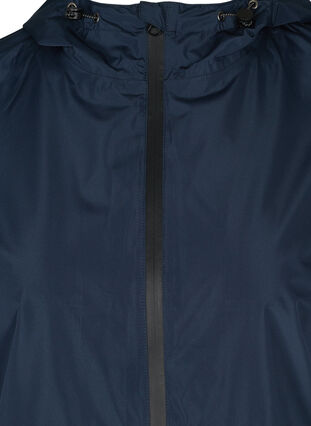 Veste de pluie avec ourlet inférieur et capuche réglables, Navy Blazer, Packshot image number 2