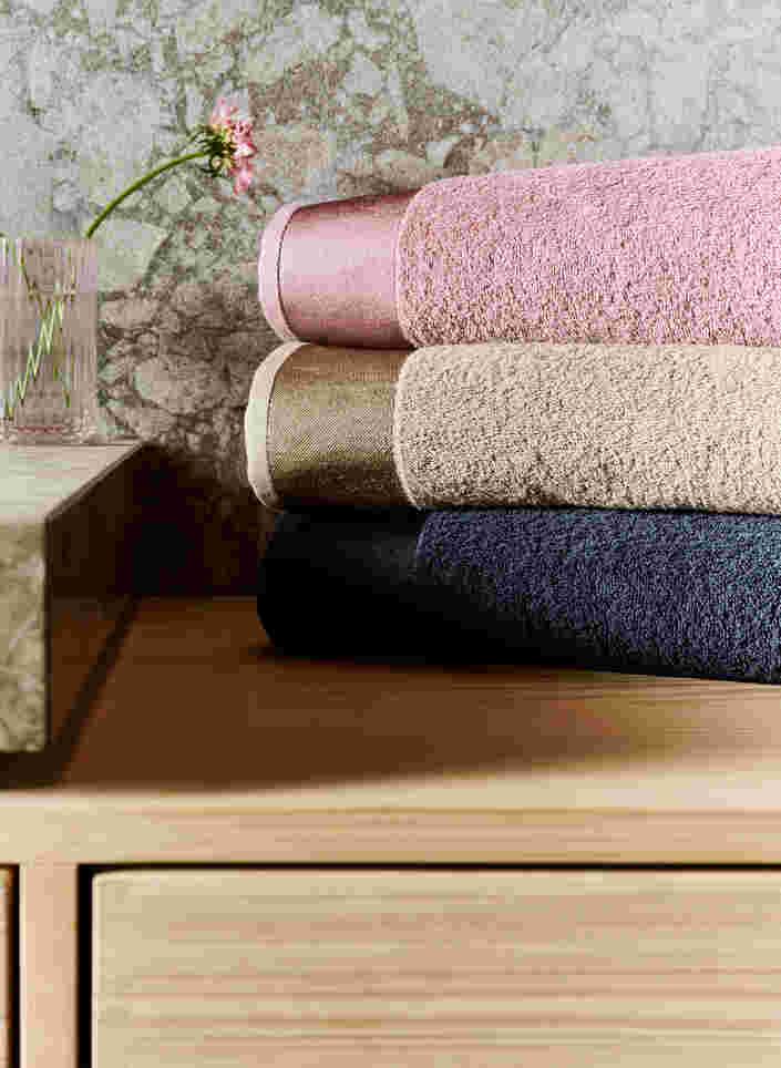 Handdoek van katoenen badstof, Aluminum, Packshot image number 4