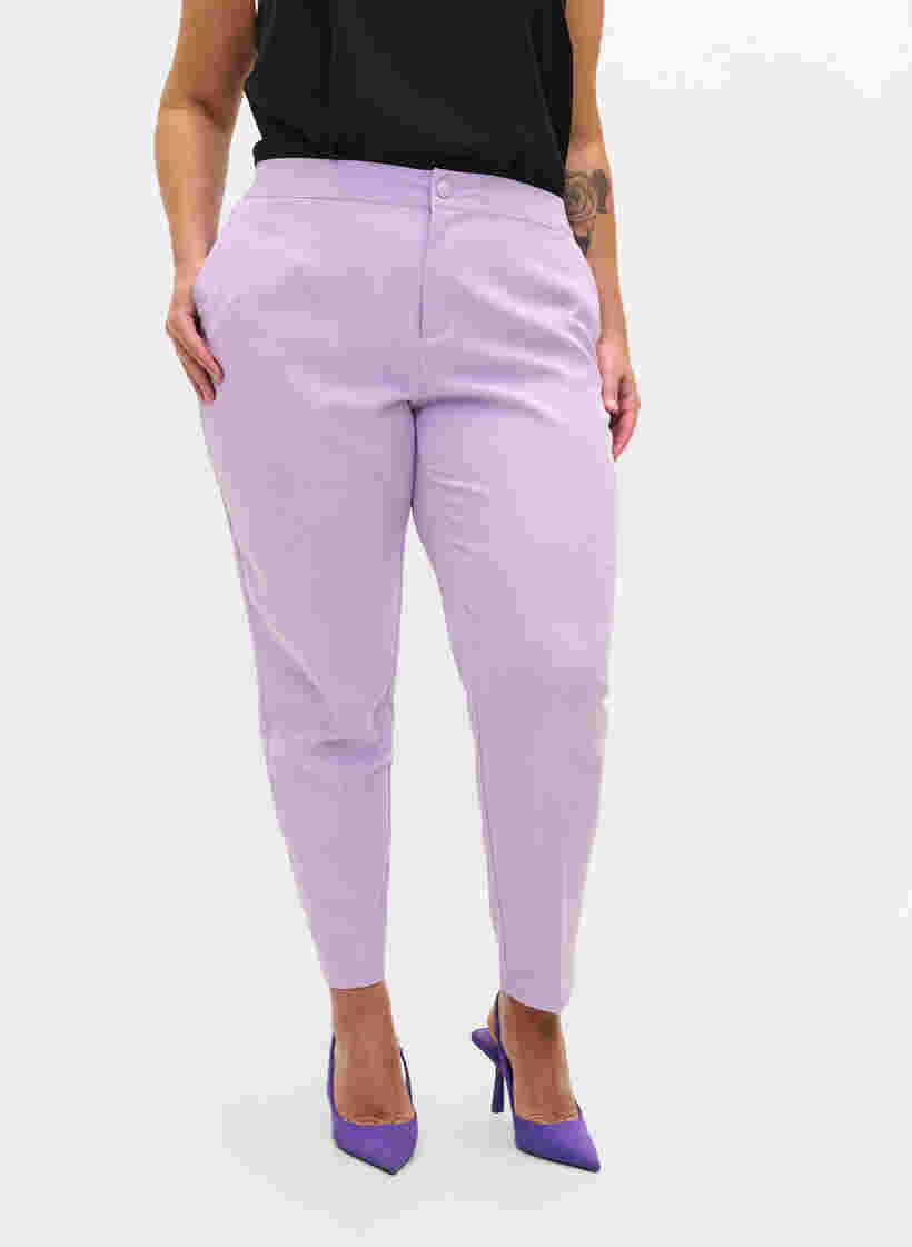 Pantalon court avec poches, Orchid Bloom, Model image number 2