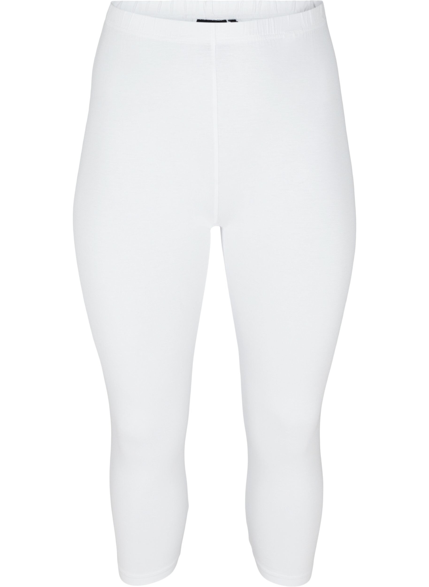 ZizziBasic 3/4 legging, Bright White, Packshot image number 0
