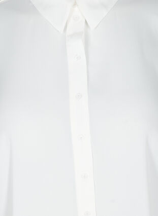 Chemise longue manches légèrement bouffantes , Bright White, Packshot image number 2