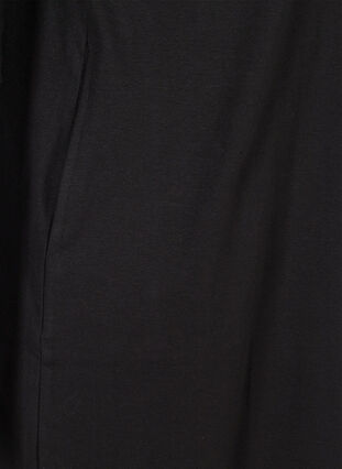 Katoenen jurk met 3/4 mouwen en zakken, Black, Packshot image number 3