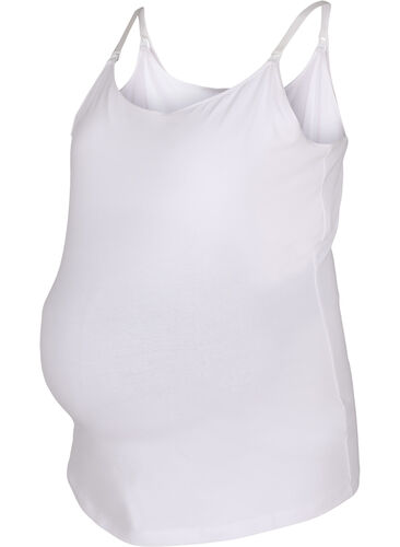 Haut de grossesse pour l'allaitement, Bright White, Packshot image number 0