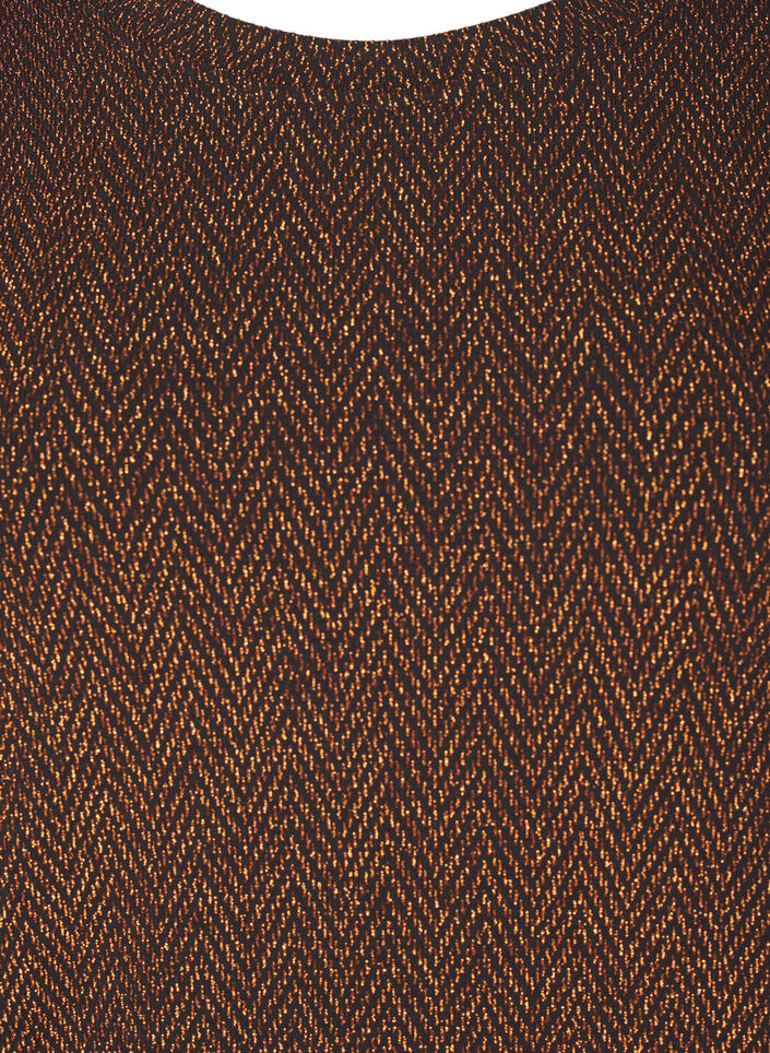 Blouse met glinsterend patroon, Copper ZigzagShimmer, Packshot image number 2