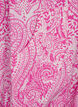 Robe en coton &agrave; manches courtes avec motifs cachemire imprim&eacute;s, Rose, Packshot image number 3