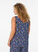 Top met print en V-hals, Blauw, Model image number 2