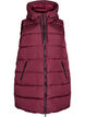Veste longue avec capuche et poches, Bordeaux, Packshot image number 0