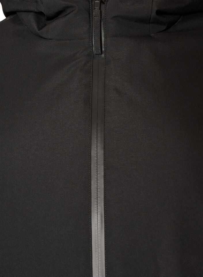 Veste d'hiver avec capuche et taille ajustable, Noir, Packshot image number 2