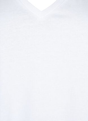 T-shirt en coton à manches courtes en dentelle, Bright White, Packshot image number 2