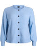 Cardigan en tricot c&ocirc;tel&eacute; avec boutons, Bleu Clair, Packshot image number 0