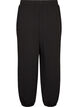Pantalon ballon &agrave; taille haute en jersey, Noir, Packshot image number 1