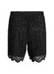 Short en dentelle taille haute avec poches, Noir, Packshot image number 1