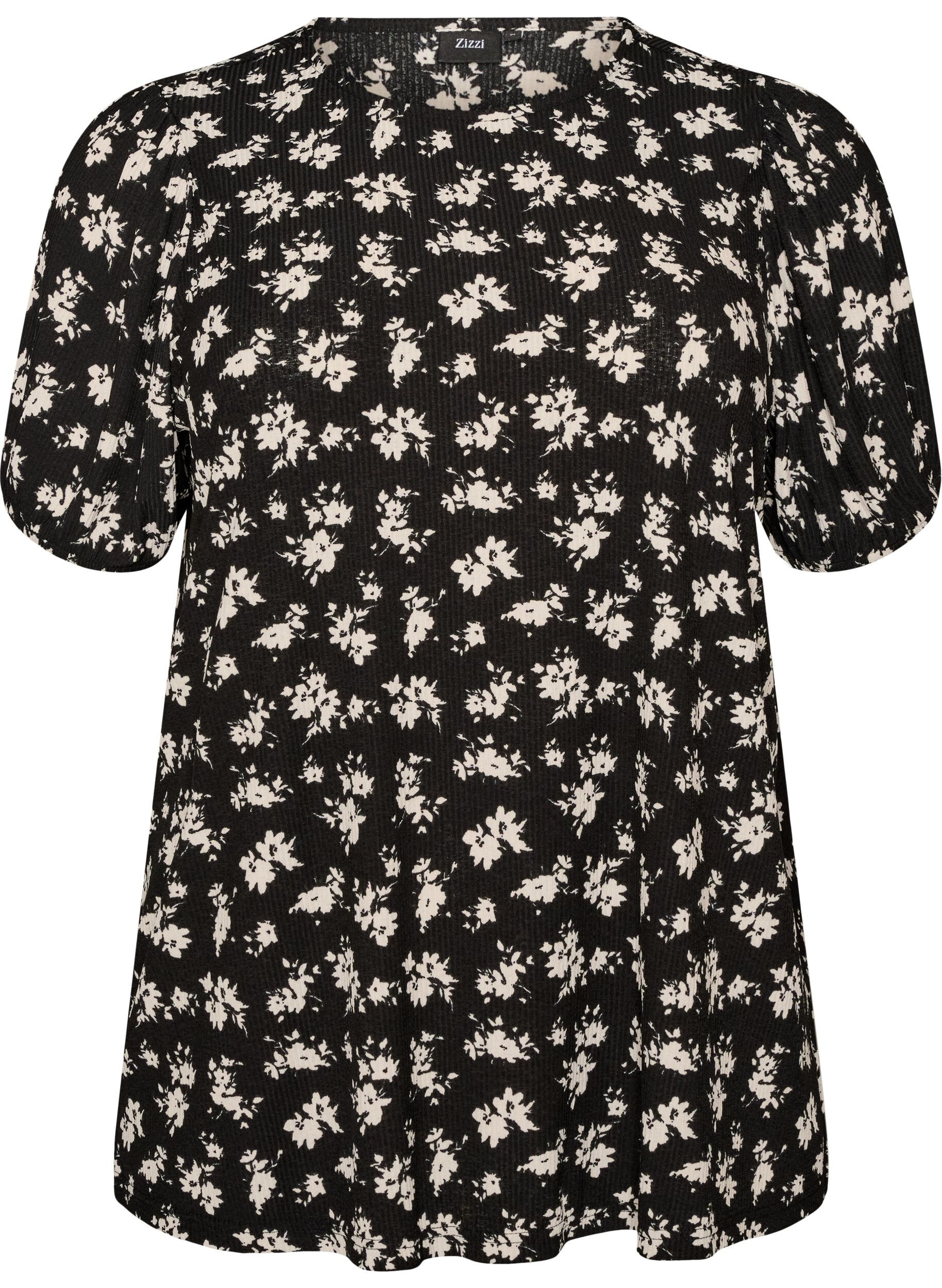 Blouse met lange mouwen en bloemenprint