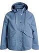 Veste courte de printemps avec capuche amovible, Bleu, Packshot image number 0