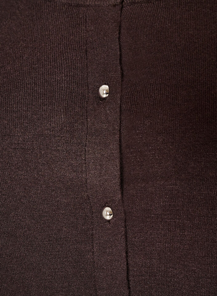 Cardigan avec des boutons ronds, Marron, Packshot image number 2