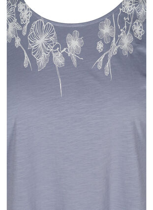 Katoenen t-shirt met print, Silver Bullet FLOWER, Packshot image number 2