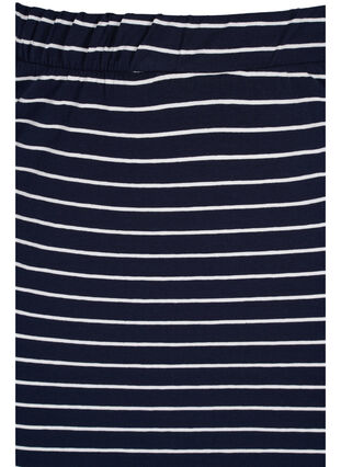 Jupe longue en coton avec fente, Blue Stripe, Packshot image number 2
