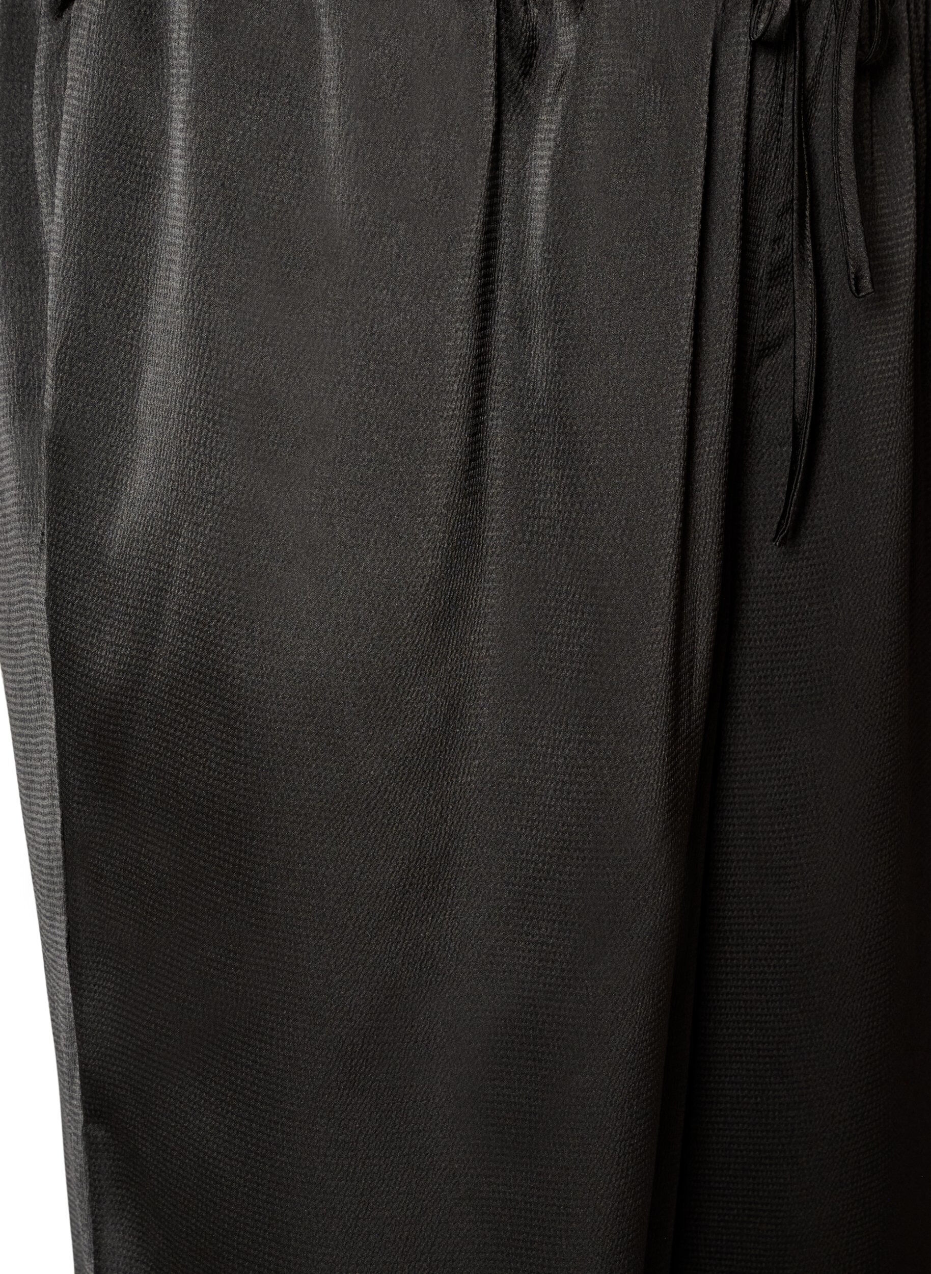 ZizziPantalon ballon satin&eacute;, Noir, Packshot image number 2