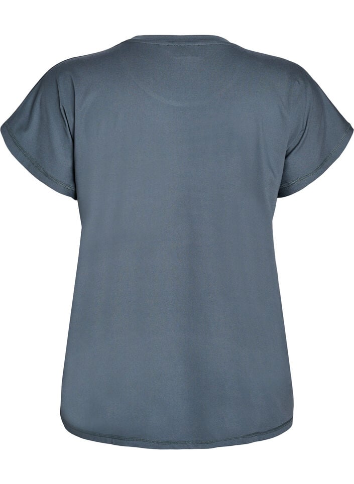 T-shirt de sport couleur unie, Vert fonc&eacute;, Packshot image number 1