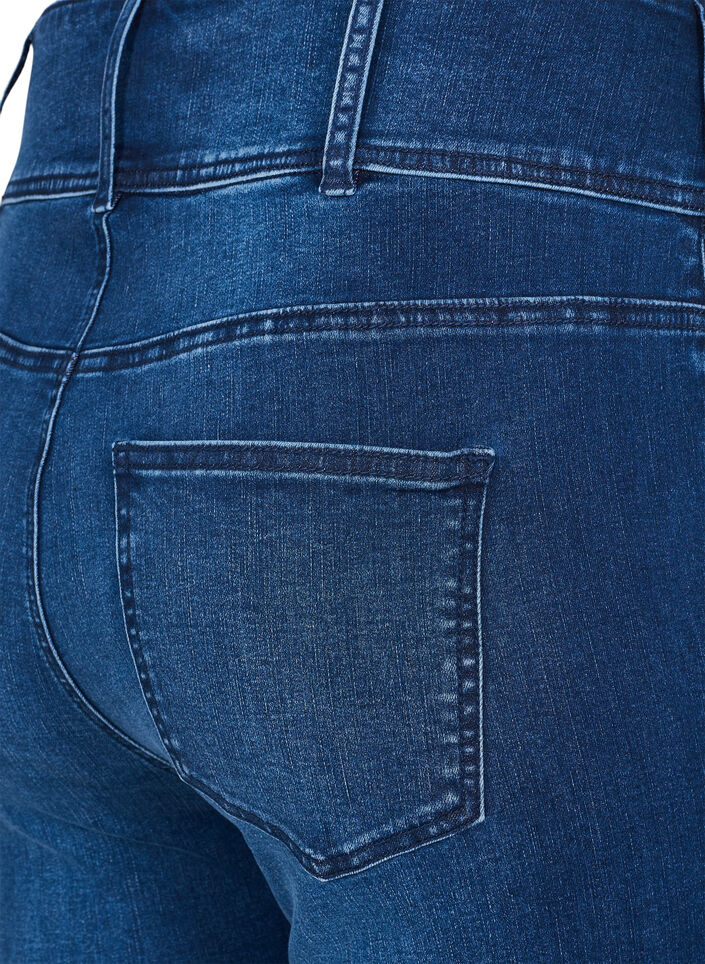 Super slim Bea jeans met extra hoge taille, Blauw, Packshot image number 3
