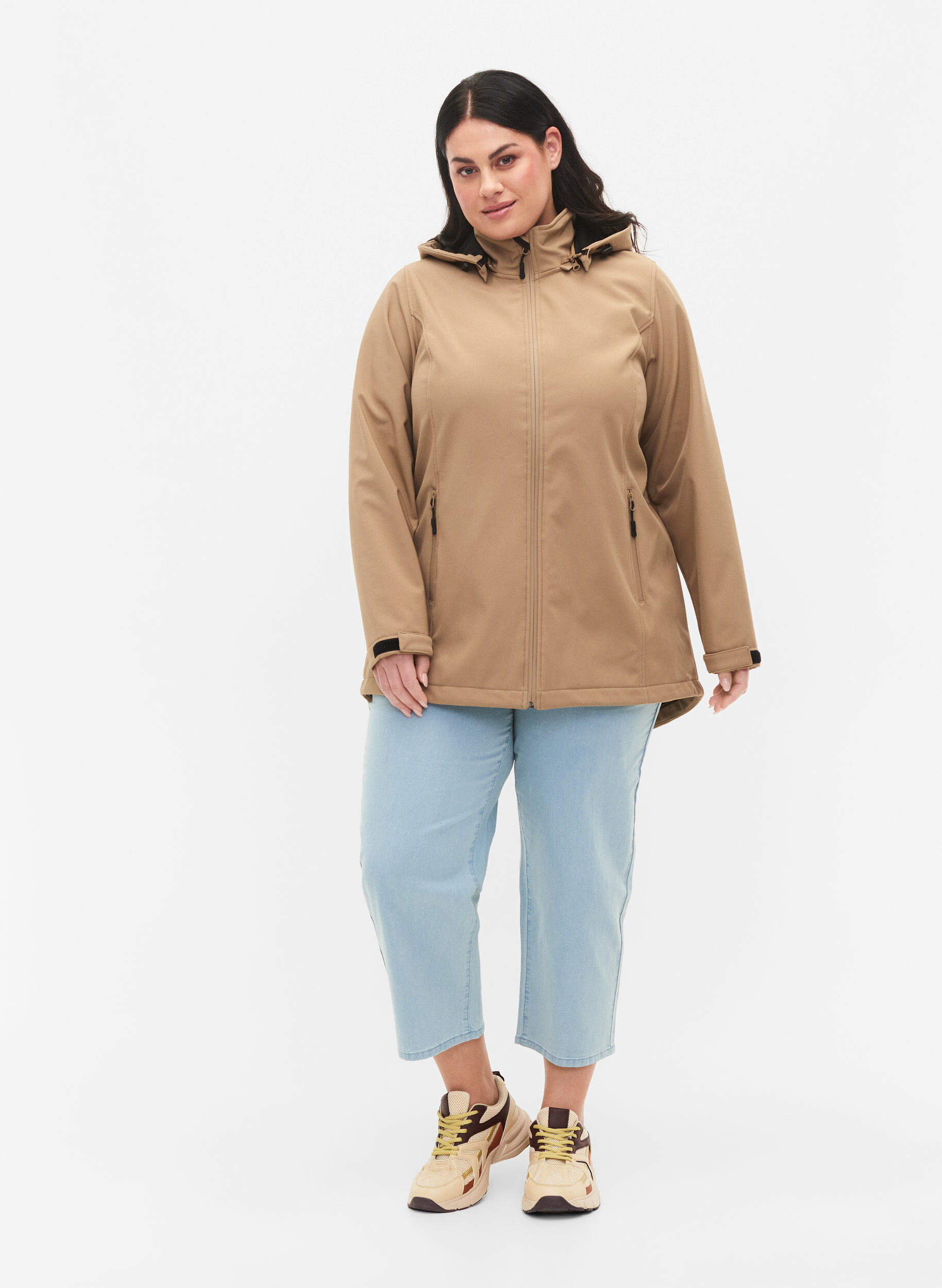 ZizziSoftshell jas met afneembare capuchon, Amphora, Model image number 2